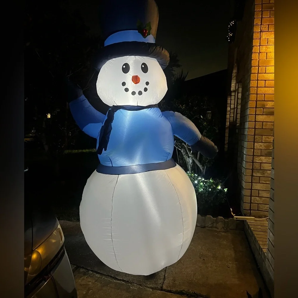 Festive Snowman Inflatable Holiday Decor